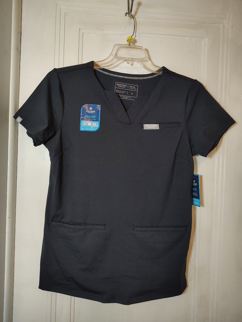 Women's Size Small Pro Fit Dark Navy Antimicrobial Moisture Wicking Top Doctor's
